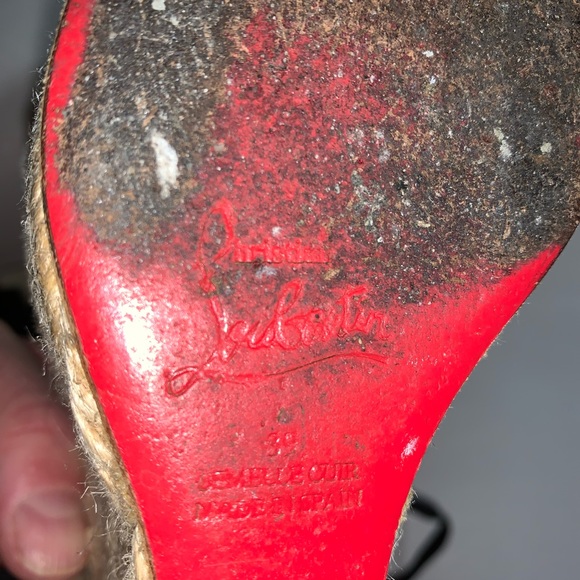 CHRISTIAN LOUBOUTIN size 39 neutral ankle wrap esp - Picture 8 of 12